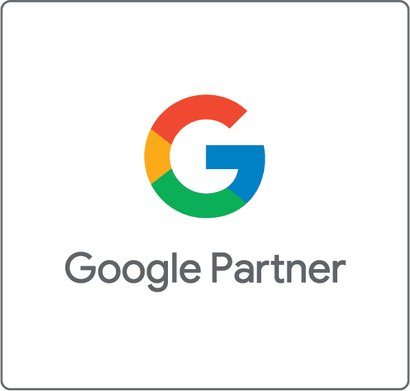 Das farbige Google Logo mit dem Schriftzug Google Partner symbolisiert eine offizielle Partnerschaft