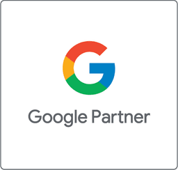 Das farbige Google Logo mit dem Schriftzug Google Partner symbolisiert eine offizielle Partnerschaft